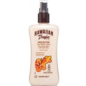 Hawaiian Tropic Protective Sun Spray Lotion Spf8 Low 200ml