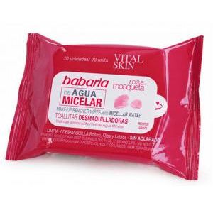 Babaria Vital Skin Make-Up Remover Wipes With Micellar Water Pack 20units