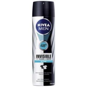Nivea Men Invisible For Black And White Active Deodorant Spray 200ml